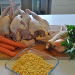 Ingredients for the pheasant bouillon
