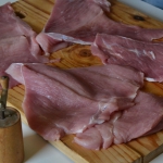Ham meat slices