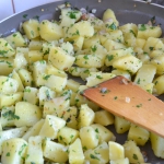 Potato with parsley